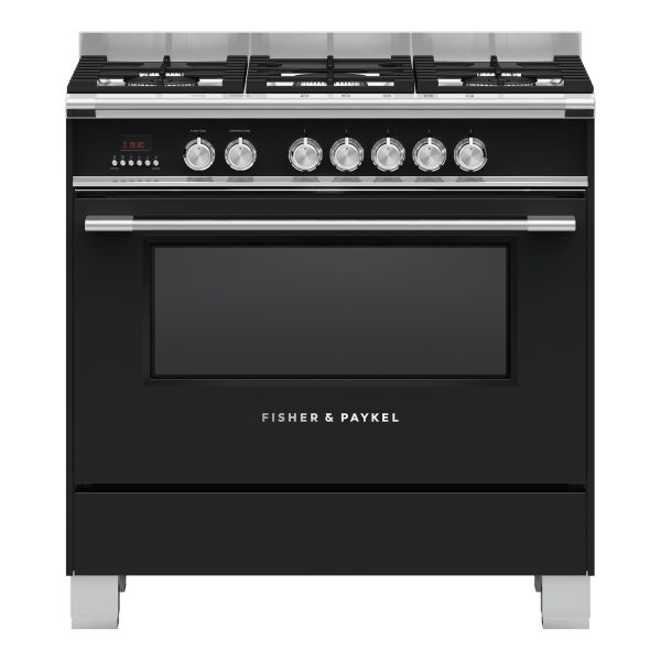 Fisher & Paykel Series 7 OR90SCG4B1 90cm Dual Fuel Range Cooker - Black