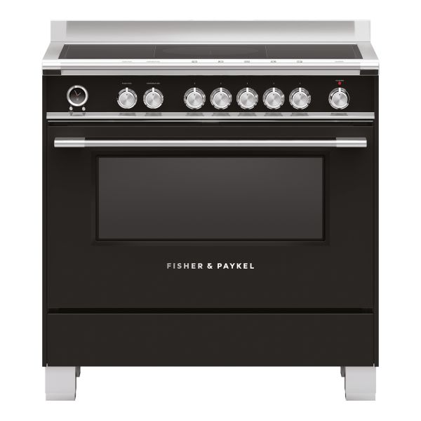 Fisher & Paykel Series 9 OR90SCI6B1 90cm Pyrolytic/Induction Range Cooker - Black