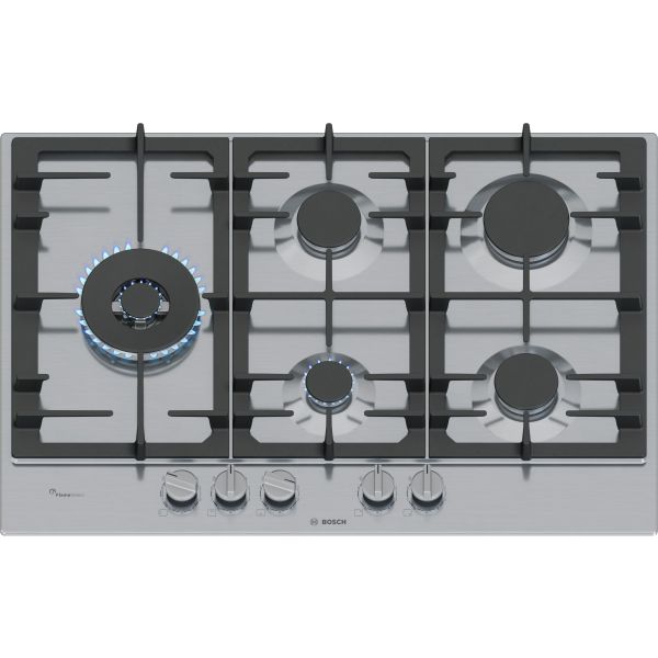Bosch Series 6 PCS7A5I90 75cm Gas Hob - Brushed Steel