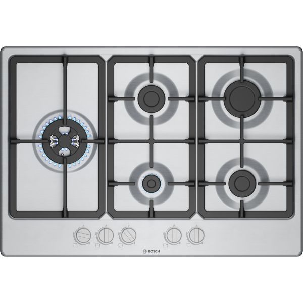 Bosch Series 4 PGM7B5K90 75cm Gas Hob - St/Steel