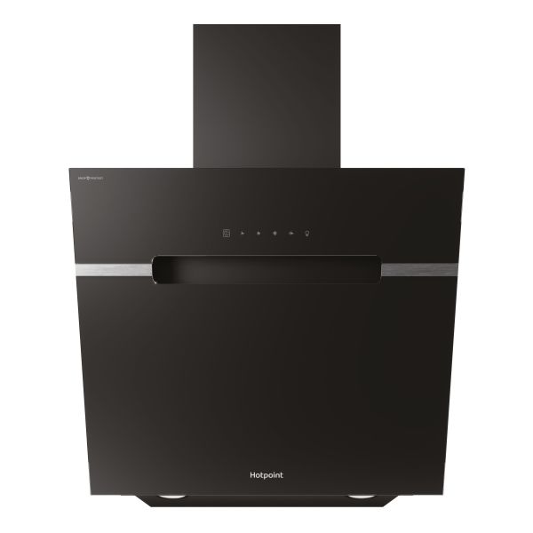 Hotpoint PHVS 61F LT DP K 60cm Angled Chimney Hood - Black