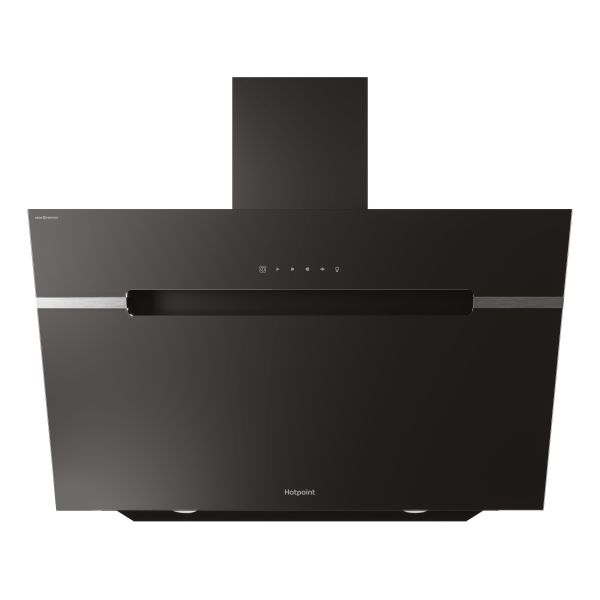 Hotpoint PHVS 91F LT DP K 90cm Angled Chimney Hood - Black