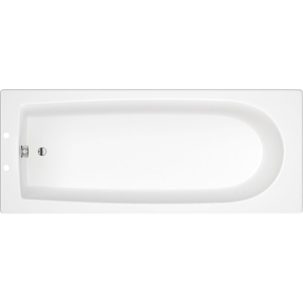Talissa D Shape Single End SUPERCAST 1700x700x550mm 2TH Bath w/Legs