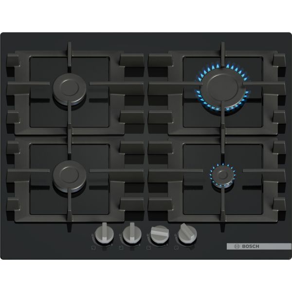Bosch Series 4 PNP6B6K40 60cm Gas on Glass Hob - Black