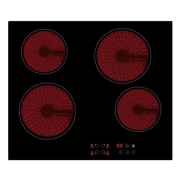 Prima PRCEH115 60cm Ceramic Hob - Black Glass