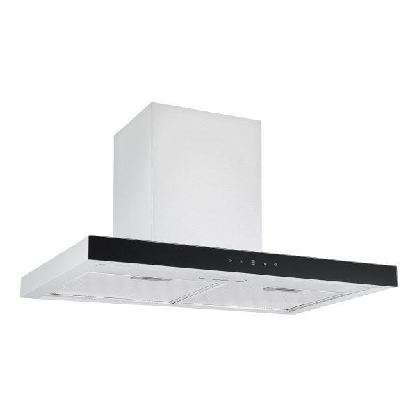 Prima PRCH034 70cm Box Chimney Hood - Black & St/Steel