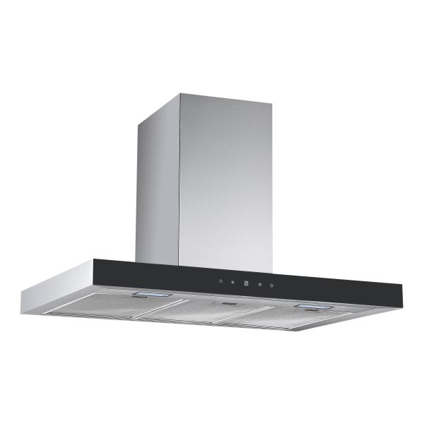 Prima PRCH035 90cm Box Chimney Hood - Black & St/Steel