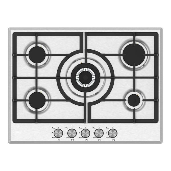 Prima PRGH118 70cm Gas Hob (Cast Iron) - St/Steel