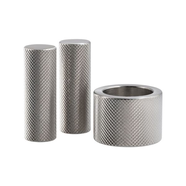 Abode Persona Knurled Handle & Aerator Pack - Brushed Nickel