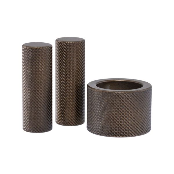 Abode Persona Knurled Handle & Aerator Pack - Dark Bronze