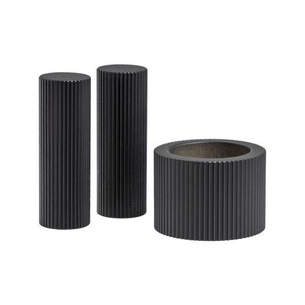 Abode Persona Fluted Handle & Aerator Pack - Matt Black