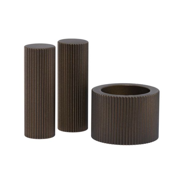 Abode Persona Fluted Handle & Aerator Pack - Dark Bronze