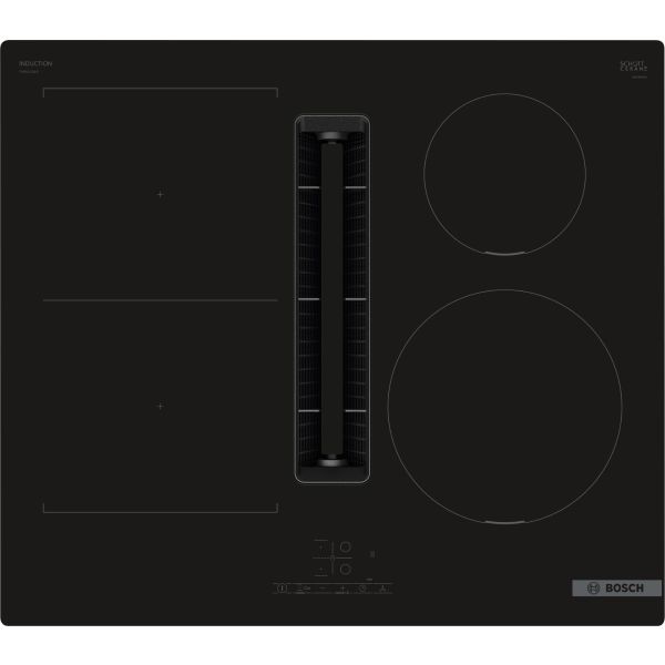 Bosch Series 4 PVS611B16E 60cm Venting Induction Hob - Black Glass