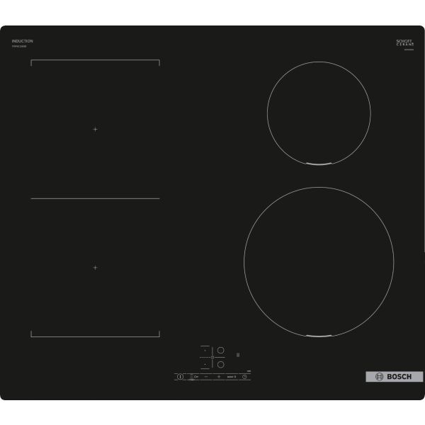 Bosch Series 4 PWP611BB5B 60cm Induction Hob - Black Glass