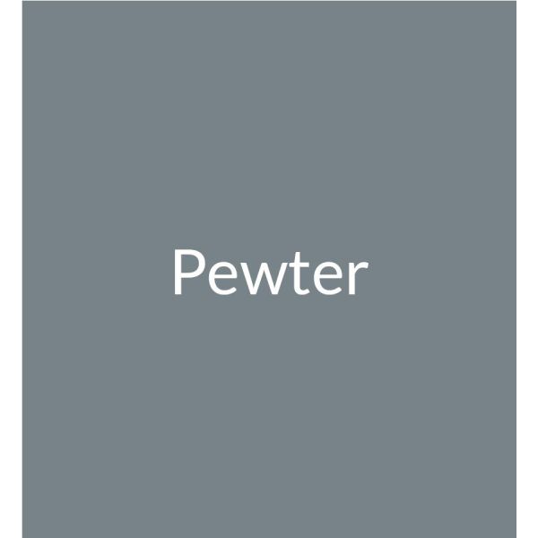 Prima LES003 60cm Straight Glass Splashback - Pewter