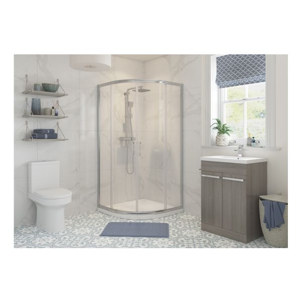 Apollo 800mm 2 Door Quadrant - Chrome