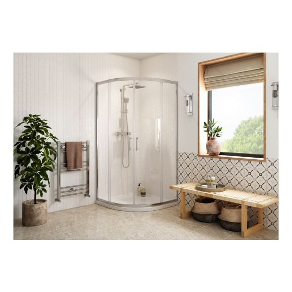 Apollo Chrome 2 Door Easy Fit Quadrants & 45mm Tray Pack
