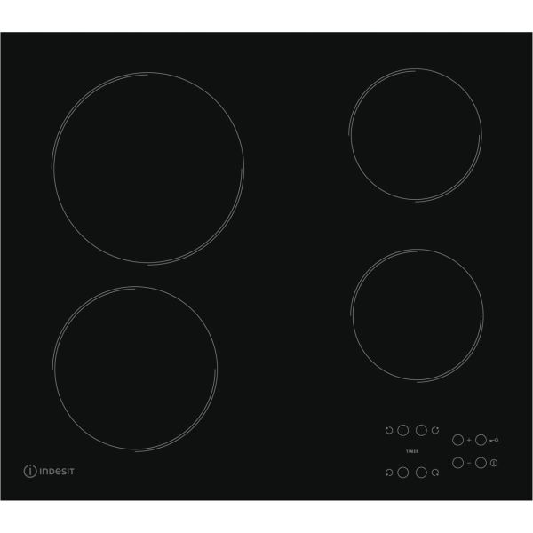 Indesit RI 161 C 60cm Ceramic Hob - Black