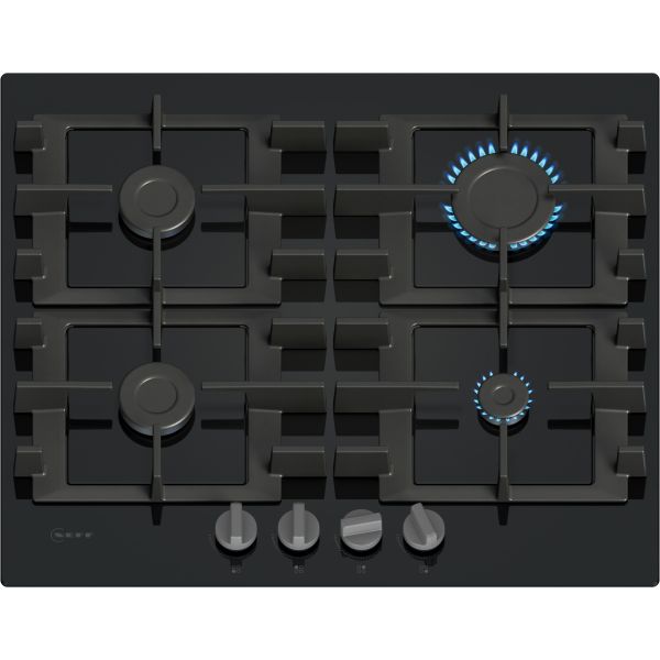 Neff N50 T26NKP4S0 60cm Gas Hob - Black