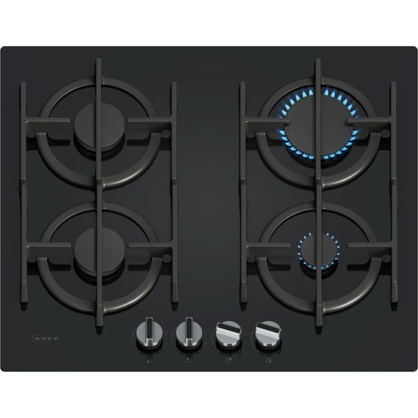 Neff N70 T26PIP4S0 60cm Gas Hob - Black