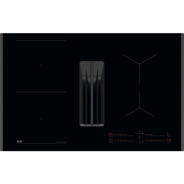 AEG TH84CB03FB 81cm Venting Induction Hob - Black