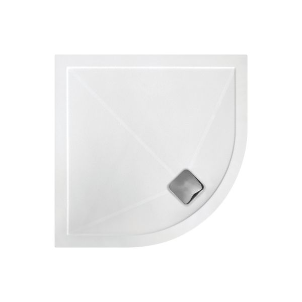 25mm Anti-Slip Ultra-Slim 1200mm x 800mm Offset Quadrant Tray & Waste (RH)