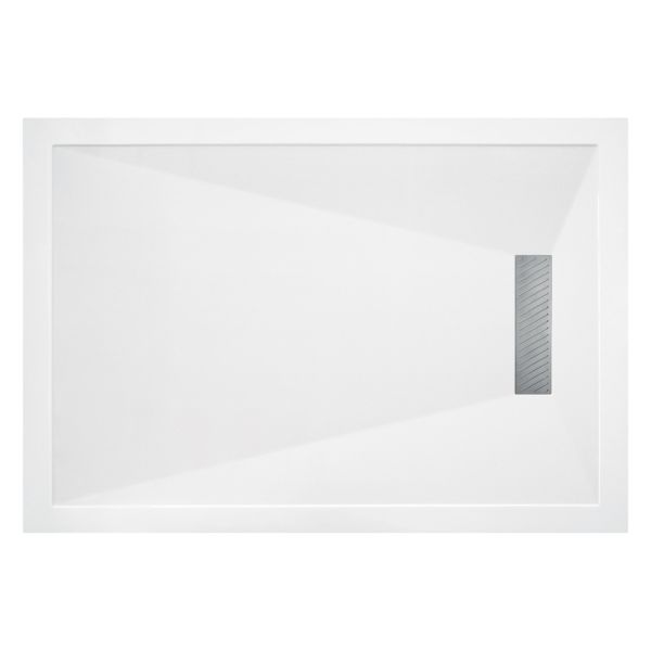 25mm Linear 1400x800mm Slim Rectangular Tray & Waste
