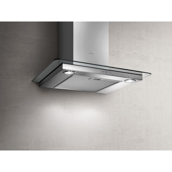 Elica Tribe 60cm Flat Glass Chimney Hood - St/Steel