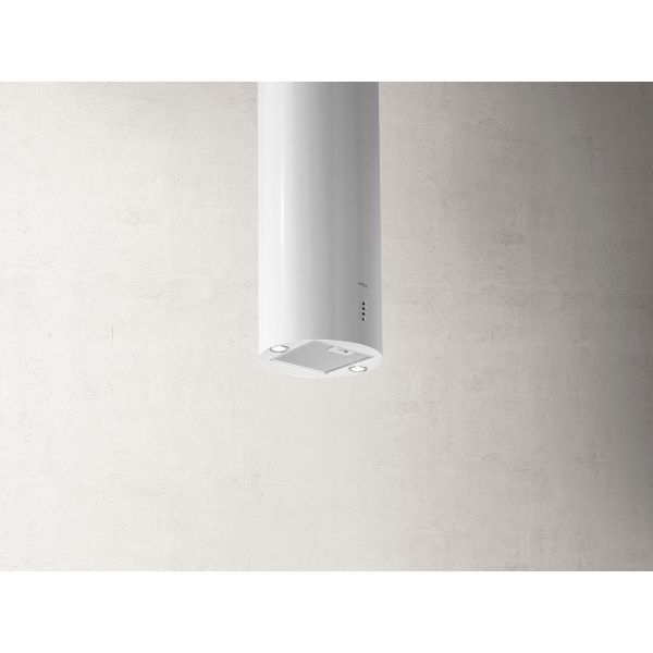 Elica Tube Pro 43cm Cylinder Island Hood - White