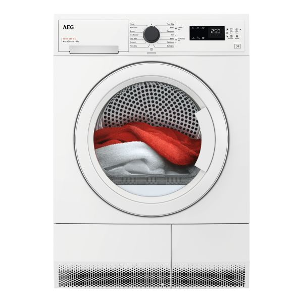 AEG TXH508A2R F/S 8kg Heat Pump Condenser Dryer - White