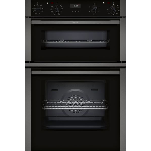 Neff N50 U1ACE2AG3B Double Electric Oven - Graphite Grey