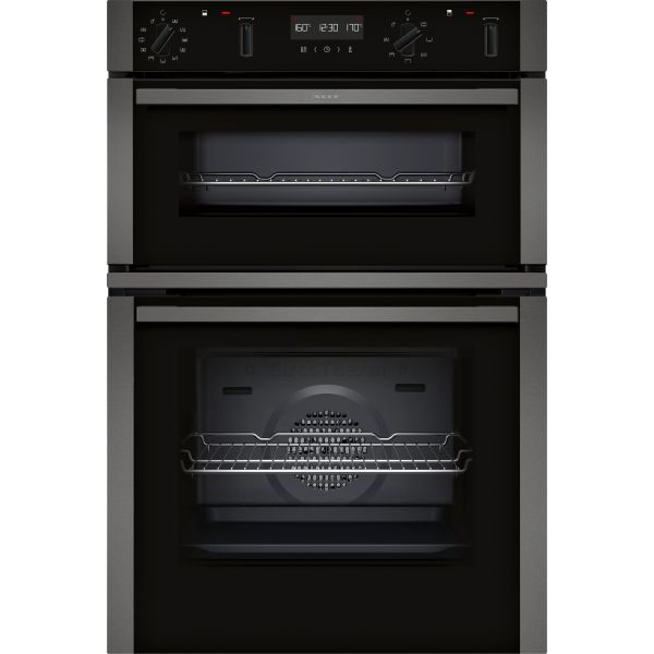 Neff N50 U2ACH7AG7B Double Pyrolytic Oven - Graphite Grey