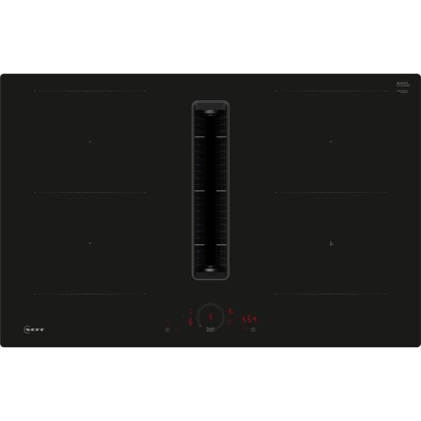 Neff N70 V58PHQ4C0 80cm Venting Combi Induction Hob (Flush Fit) - Black Glass