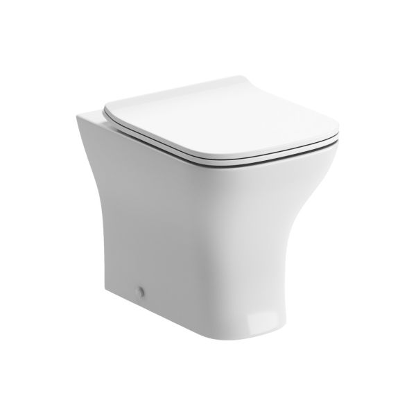 Caithness Rimless Back To Wall WC & Slim Soft Close Seat