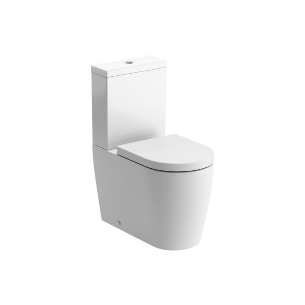 Crina Rimless Close Coupled Fully Shrouded WC & Soft Close Seat