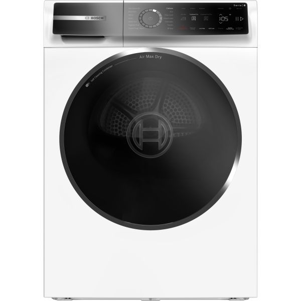 Bosch Series 8 WRB247C9GB F/S 9kg Heat Pump Condenser Dryer - White