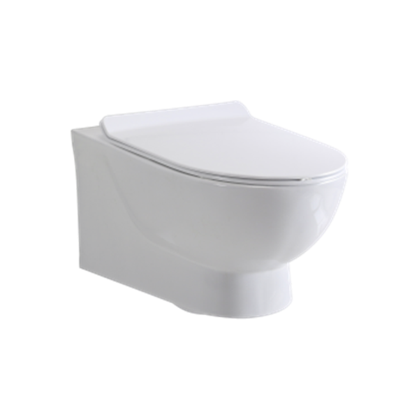 Boston Rimless Wall Hung Pan & Soft Close Seat