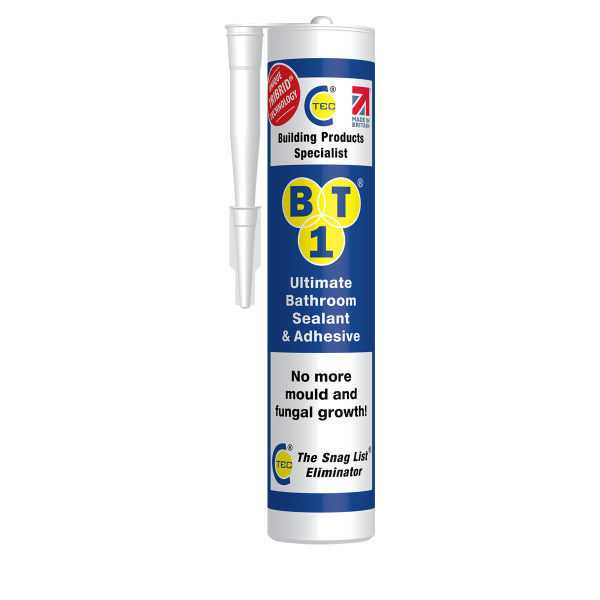 BT1 Tribrid White Bathroom Sealant & Adhesive (290 ml)