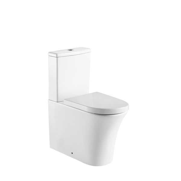 Central Comfort Height Rimless Back to Wall Toilet