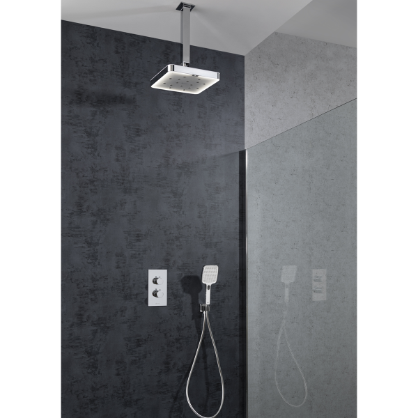 BubbleSpa Concealed Air Powered Technology Mixer Ceiling Shower System