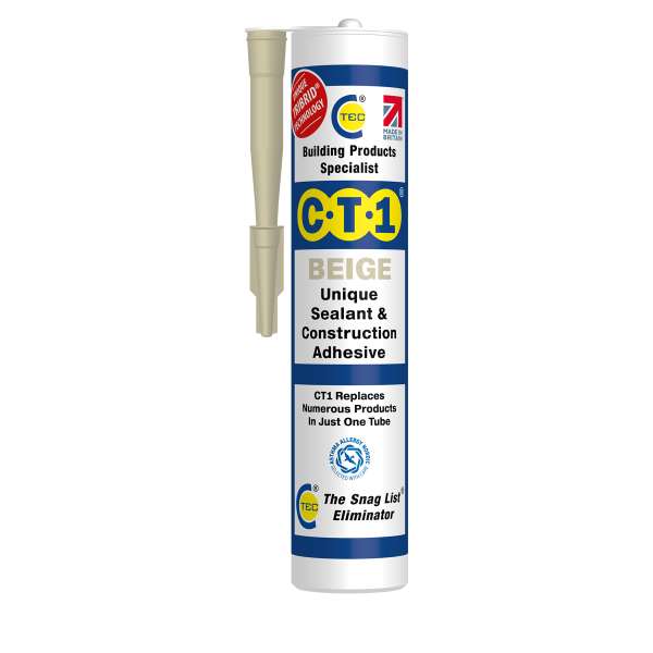 CT1 Tribrid Biege Sealant & Construction Adhesive (290 ml)