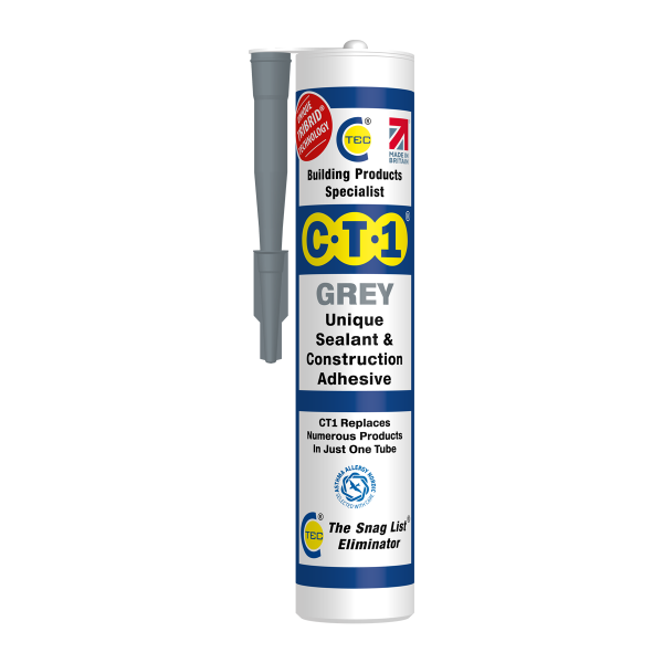 CT1 Tribrid Grey Sealant & Construction Adhesive (290 ml)