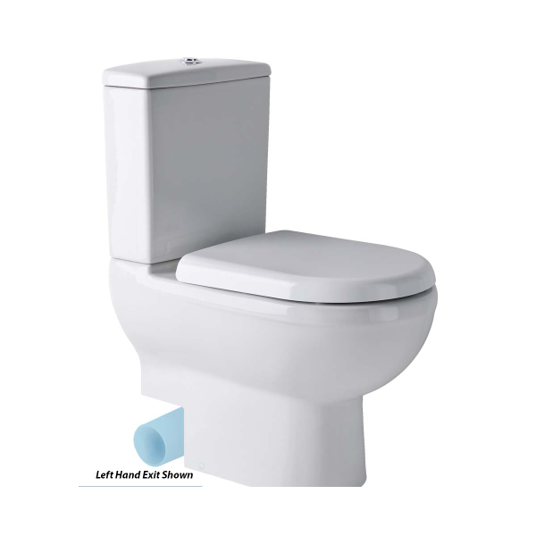 Dura Back To Wall Pan with Cut Out Options for Waste