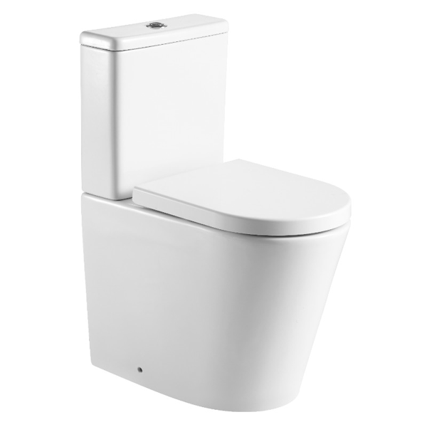 Ferrara Close Coupled Rimless Pan & Cistern with WrapOver Seat