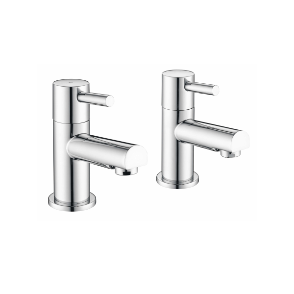 Jet Chrome Pair of Basin Taps