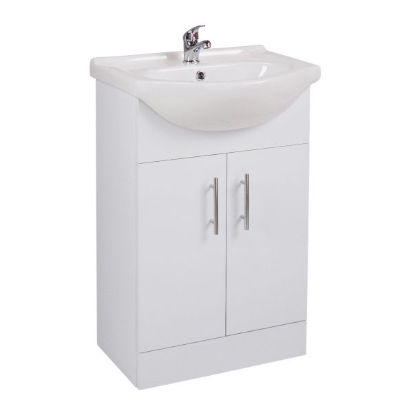 Move 550mm White Gloss Unit with Basin