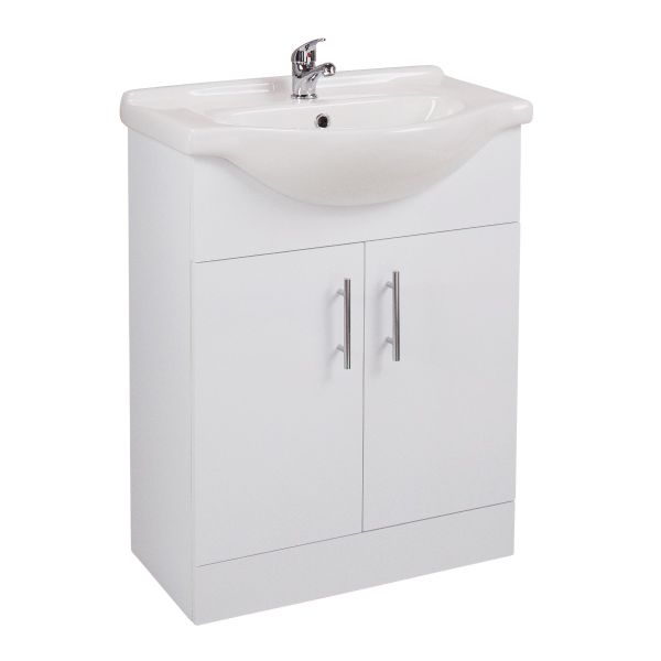 Move 650mm White Gloss Unit with Basin