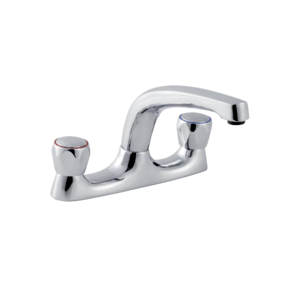 Lily Dual Flow Mono Deck Sink Mixer with Swivel Spout