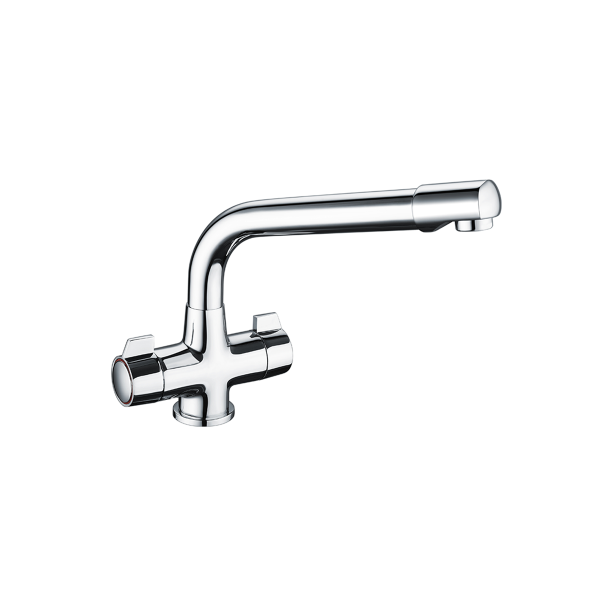 Lily Quarter Turn Mono Kitchen Sink Mixer