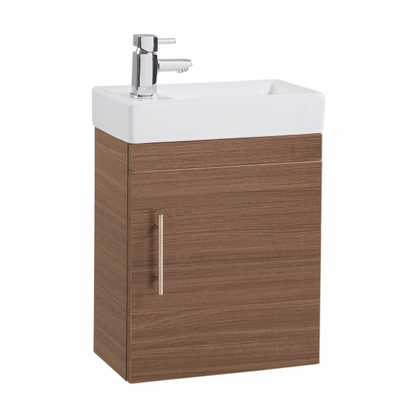 Lily Teak Single Door 400mm Basin and Unit